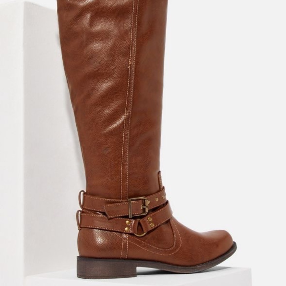 NEW! Just Fab - Mina Stud Buckle Boot